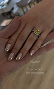 Chrome Pulver „Gold“ + uv gel polish = perfekte look